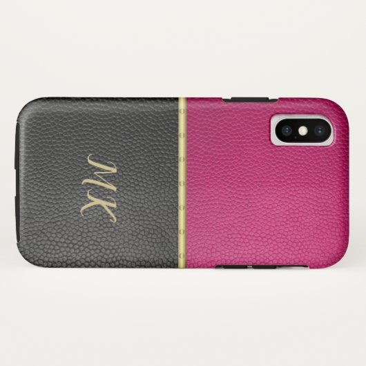 iPhone / coque ipad rose et noir (Dos (Horizontal))