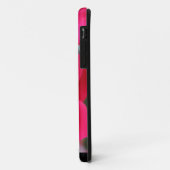 iPhone / coque ipad rouge rose design (Dos/Gauche)
