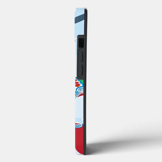 iPhone / coque ipad SCANDINAVIAN DALA HORSE MOTIF (Verso / Gauche)