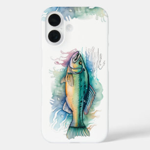 iPhone / coque ipad - série aquarelle : basse