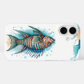 iPhone / coque ipad - Série aquarelle : Poisson-li (Verso (horizontal))