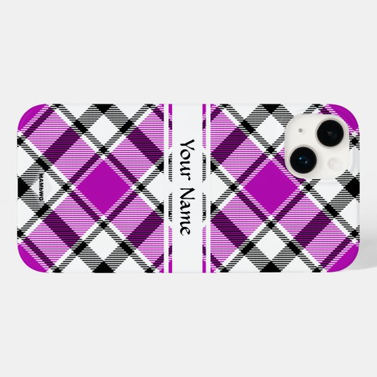 iPhone / coque ipad violet Plaid HAMbWG (Verso (horizontal))