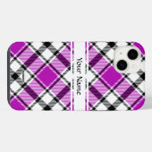 iPhone / coque ipad violet Plaid HAMbWG (Verso Horizontal)