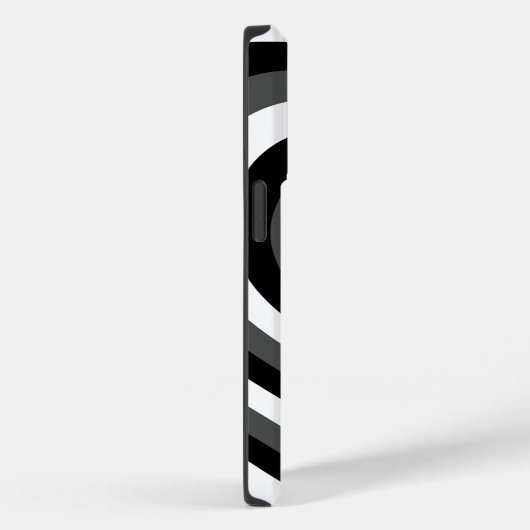 iPhone coque iphone Black & White Heart 14 (Verso / Droite)