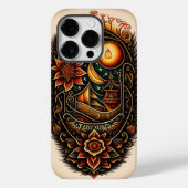 iPhone cover goud zwart (Achterkant)