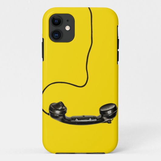 iPhone cover yellow phone case apple iPhone x (Achterkant)