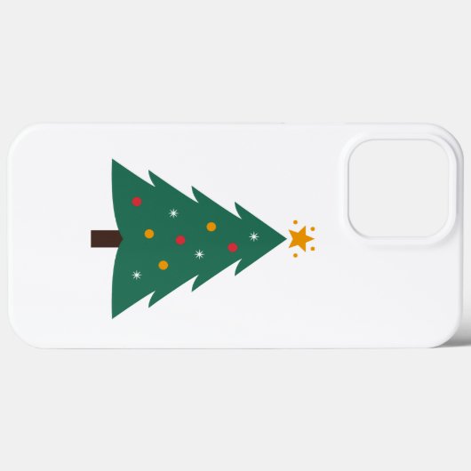 Iphone de l'arbre de Noël 13 pro max Coque (Verso (horizontal))