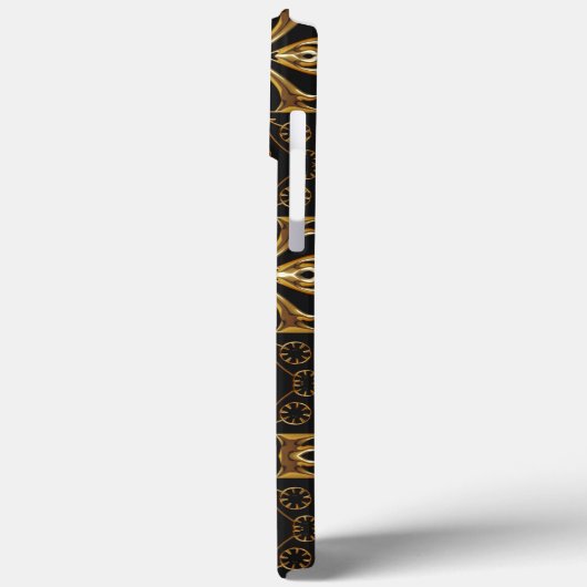 iPhone de luxe noir et or 13 Pro Max Coque (Verso / Gauche)