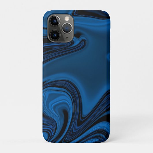 iPhone décoratif bleu foncé marbisé / coque ipad (Dos)