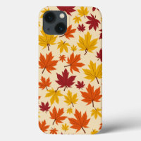 Iphone design motif feuille d'érable 13 coque