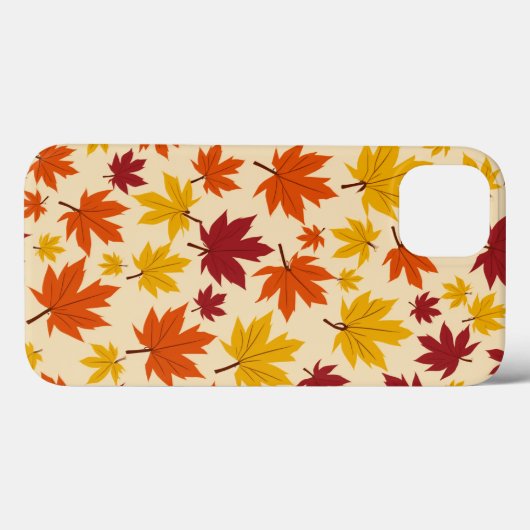 Iphone design motif feuille d'érable 13 coque (Verso (horizontal))