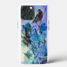 iPhone-draagtas voor Finch en Flowers