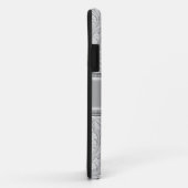 iPhone Elegant Classy Silver White Case-Mate iPhone Case (Achterkant/rechts)