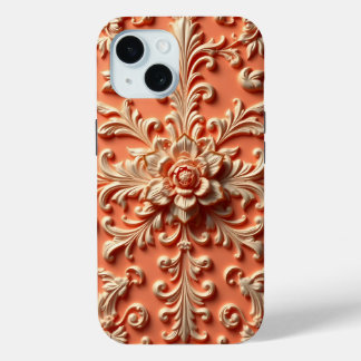 iPhone en fleurs sculptées / coque ipad