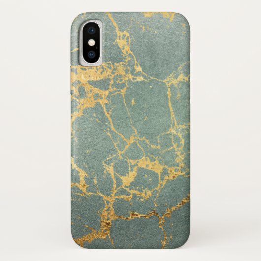 iPhone en marbre bleu et or / coque ipad (Dos)