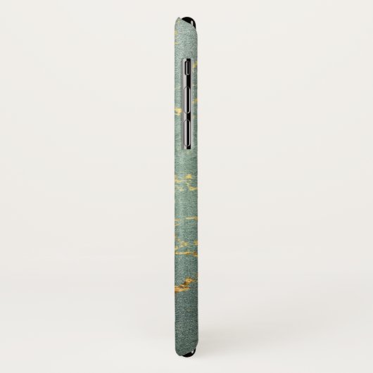 iPhone en marbre bleu et or / coque ipad (Dos/Gauche)