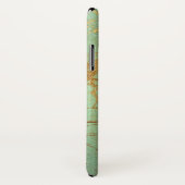 iPhone en marbre bleu turquoise et or / coque ipad (Dos/Droite)