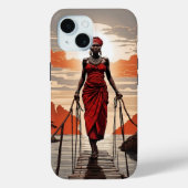 Iphone femme africaine / coque ipad (Verso)