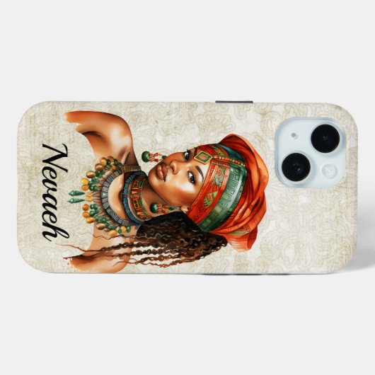 Iphone femme africaine / coque ipad (Verso (horizontal))