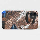 iPhone / Femme coque ipad Cuivre bleu Mosiac (Dos (Horizontal))
