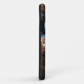 iPhone / Femme coque ipad Cuivre bleu Mosiac (Dos/Droite)