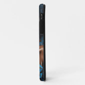 iPhone / Femme coque ipad Cuivre Bleu Mosiac (Dos/Gauche)