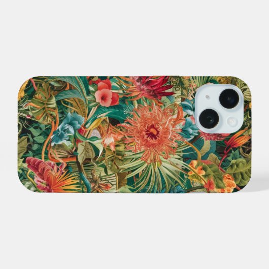 Iphone floral 15 coque (Verso Horizontal)