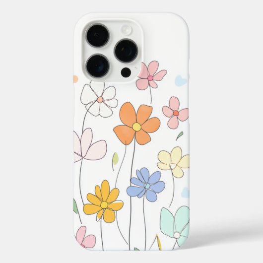 iPhone floral patroon telefoonhoesje Case-Mate iPhone Case (Achterkant)