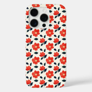 iPhone floral patroon telefoonhoesje 16 Pro Hoesje