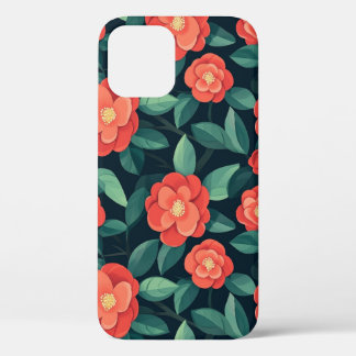 iPhone floral patroon telefoonhoesje 12 Pro Hoesje