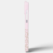 iPhone Floral rose / coque ipad (Verso / Gauche)