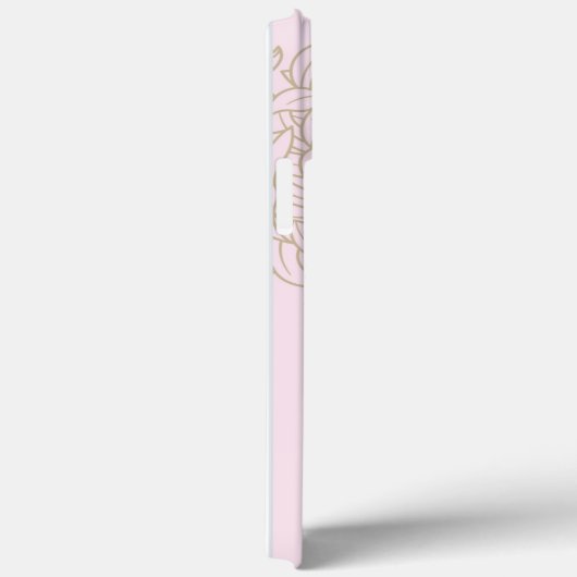 iPhone Floral rose / coque ipad (Verso / Droite)