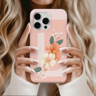 iPhone Flower Initiaal L Logo Telefoonhoes 16 Pro Hoesje