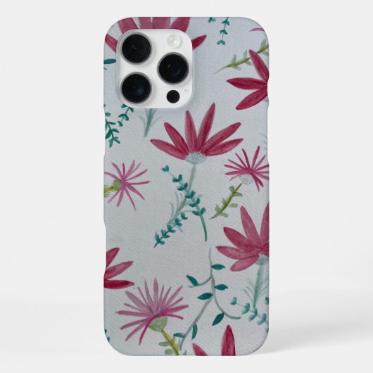 iPhone flowers botanical case Hoesje (Achterkant)