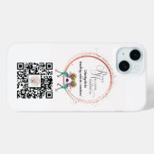 iPhone gepersonaliseerde Logo QR-code Case-Mate iPhone Case (Achterkant (horizontaal))