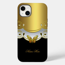 iPhone Groen Goud Zwart Wit Vlinder Case-Mate iPhone 14 Plus Hoesje