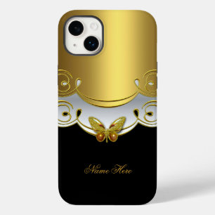 iPhone Groen Goud Zwart Wit Vlinder Case-Mate iPhone 14 Plus Hoesje