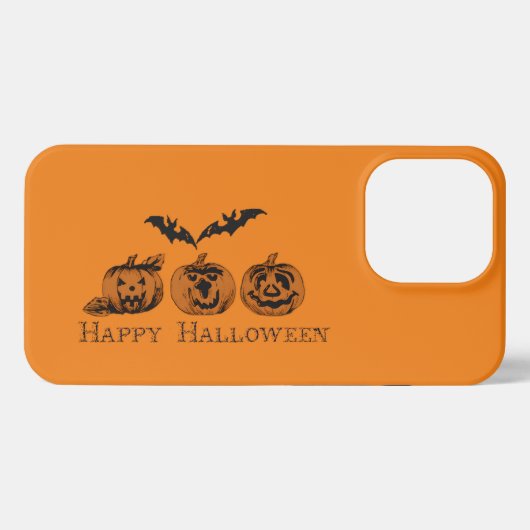 iPhone herfst/Halloween/pumpkin-draagtas Hoesje (Achterkant horizontaal)