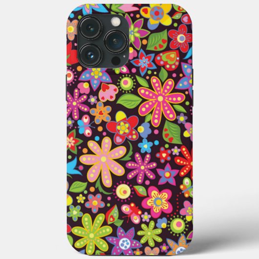 iPhone Hippie Fleur | 60s Hippie coque iphone-Mate (Verso)