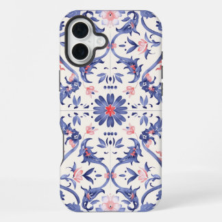 iPhone Hoesje: blauw@roze. 16 Plus Hoesje