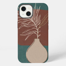iPhone-hoesje in groene en bruine kleuren