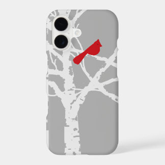 iPhone hoesje. Kardinaal op tak.