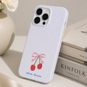 iPhone Hoesje Kersen Coquette Strik Mooie Phone iPhone 16 Pro Hoesje