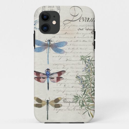 iPhone Hoesje - Libelle Ontwerp (Achterkant)