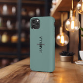 iPhone hoesje, militair groen, monogram naam Case-Mate iPhone Case