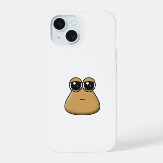 iPhone hoesje - Sad Baby Pou iPhone 15 Hoesje (Achterkant)