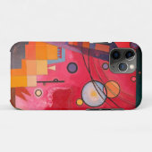 IPHONE HOESJE : WASSILY KANDINSKY : ZWAAR ROOD : 1 (Achterkant (horizontaal))