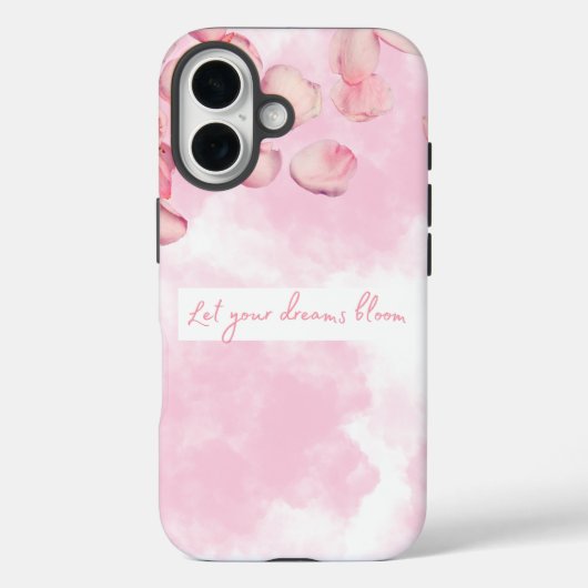 iPhone hoesjes "Laat je dromen bloeien" (Achterkant)