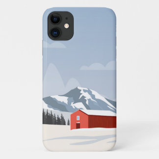 iPhone hoesontwerp: Zweden, winterlandschap. 11 Hoesje