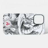 IPHONE INITIAL 12 COQUE Hookah-Fumer la chenille (Verso Horizontal)
